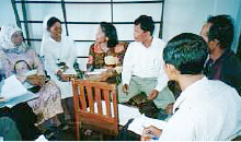 Parents and teachers planning together in Indonesia